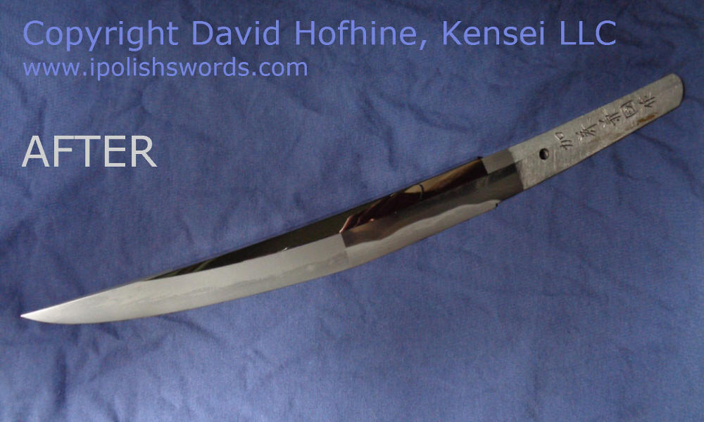 Japanese Sword Polishing and Restoration BEFORE and AFTER